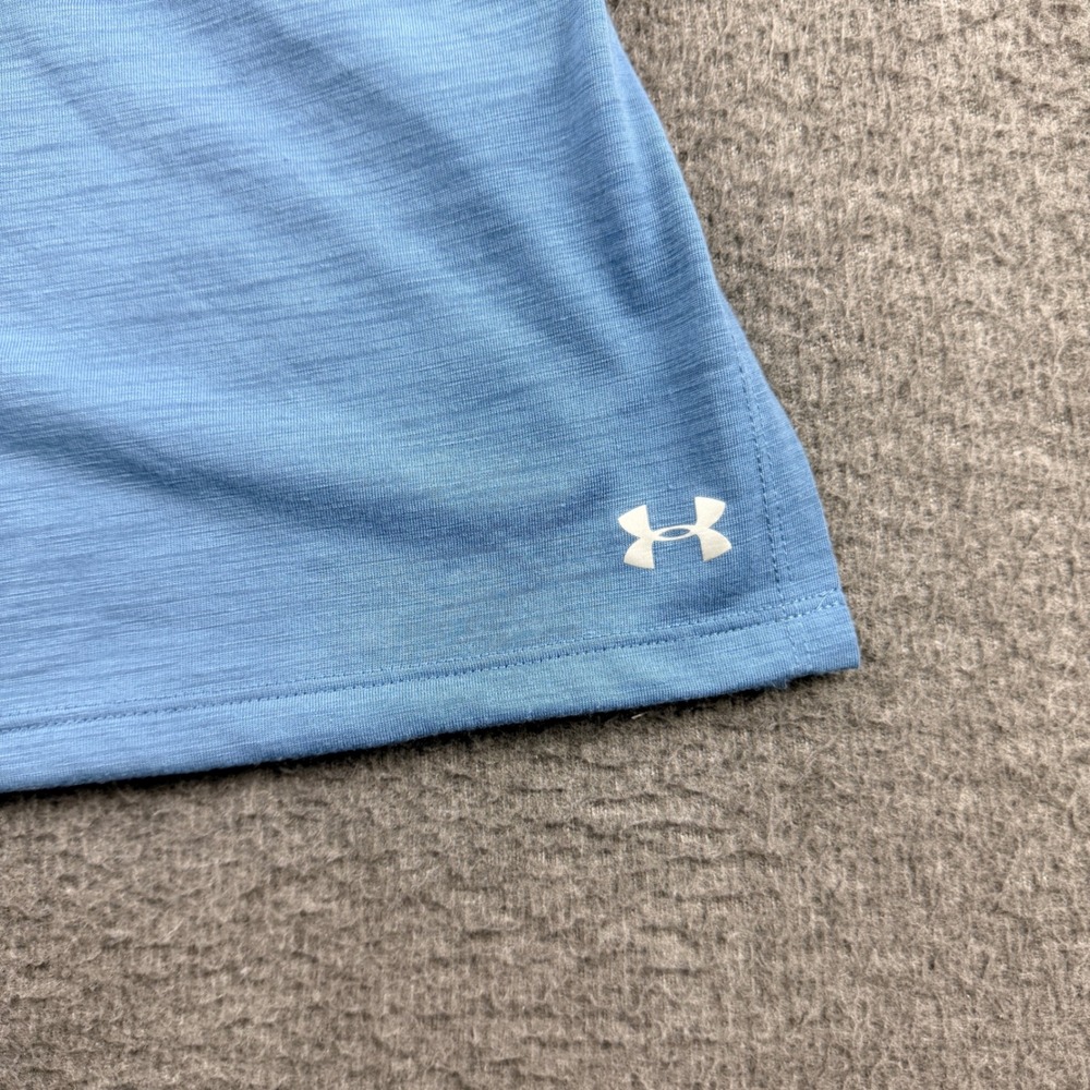 Under Armour HeatGear Tank Top Men's S Small Blue Loose Fit Racerback Sleeveless - Picture 5 of 7
